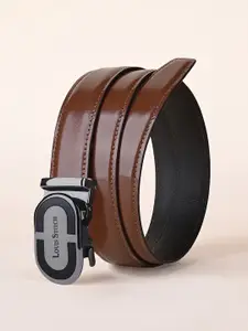LOUIS STITCH Premium VT Leather Men Auto Lock Buckle Belt