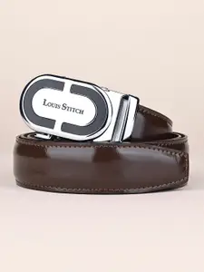 LOUIS STITCH Premium VT Leather Men Auto Lock Buckle Belt