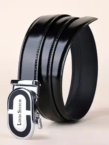 LOUIS STITCH Premium VT Leather Men Auto Lock Buckle Belt
