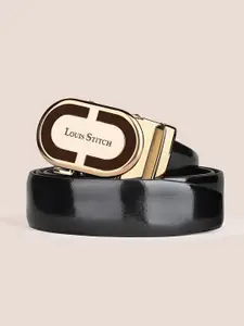 LOUIS STITCH Premium VT Leather Men Auto Lock Buckle Belt