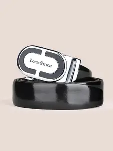 LOUIS STITCH Premium VT Leather Men Auto Lock Buckle Belt