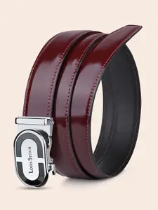LOUIS STITCH Premium VT Leather Men Auto Lock Buckle Belt