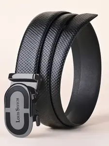 LOUIS STITCH Premium VT Leather Men Auto Lock Buckle Belt
