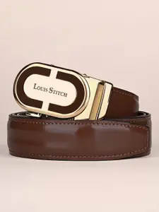 LOUIS STITCH Premium VT Leather Men Auto Lock Buckle Belt