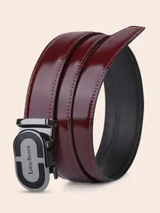 LOUIS STITCH Premium VT Leather Men Auto Lock Buckle Belt