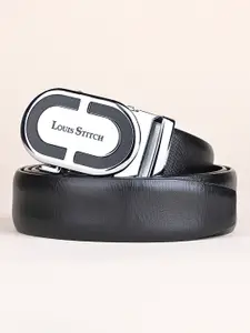 LOUIS STITCH Premium VT Leather Men Auto Lock Buckle Belt