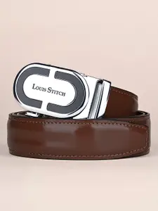 LOUIS STITCH Premium VT Leather Men Auto Lock Buckle Belt