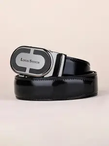 LOUIS STITCH Premium VT Leather Men Auto Lock Buckle Belt