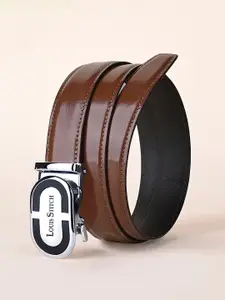 LOUIS STITCH Premium VT Leather Men Auto Lock Buckle Belt