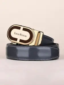 LOUIS STITCH Premium VT Leather Men Auto Lock Buckle Belt