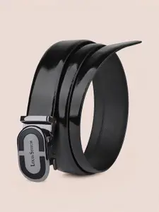 LOUIS STITCH Premium VT Leather Men Auto Lock Buckle Belt