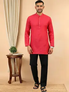 TATTVA Men Tribal Thread Work Kurta