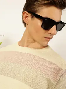 Thomas Scott Men Knit Striped Round Neck T-shirt