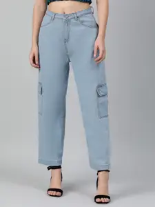 Kotty Women Straight Fit High-Rise Stretchable Jeans