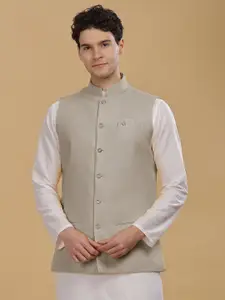 Anouk Men Woven Nehru Jackets