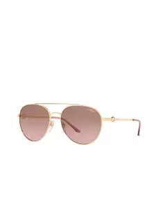 Vogue Eyewear Women Aviator Sunglasses with UV Protected Lens