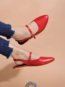 Shoetopia Women Slingback Mules Flats