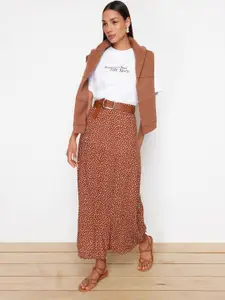 Trendyol Printed A-Line Maxi Skirt