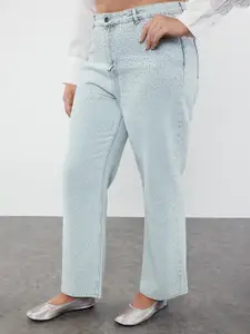 Trendyol Women Slash Knee Jeans