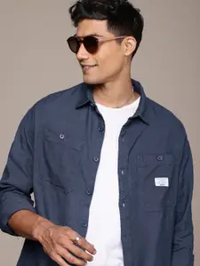 WROGN Drop-Shoulder Sleeves Oversized Fit Casual Shirt