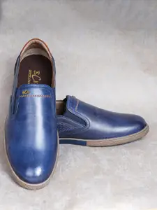 Buckaroo Men Solid Leather Boat Shoes