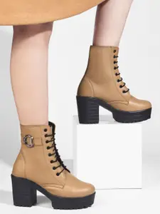 JM Looks Women Block-Heeled Chunky Boot