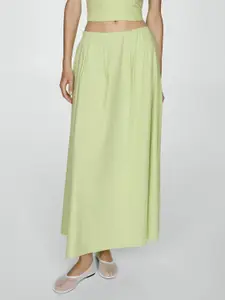 MANGO Flared Maxi Dress with Pockets