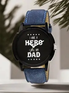 LOREM Men Printed Dial & Straps Analogue Watch LR07-A