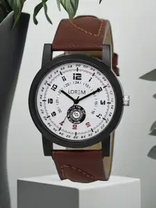 LOREM Men Dial & Straps Analogue Textured Watch LR11-A
