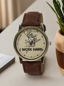 LOREM Men Embellished Dial & Straps Analogue Watch-LR29-A