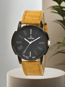 LOREM Men Printed Dial & Straps Analogue Watch LR19-A