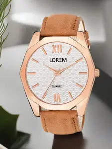 LOREM Men Dial & Straps Analogue Textured Watch LR84-A