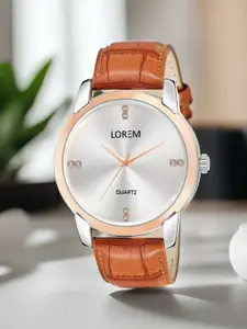 LOREM Men Embellished Dial & Straps Analogue Watch LR97-A