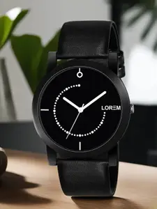 LOREM Men Printed Dial & Straps Analogue Watch LR49-A