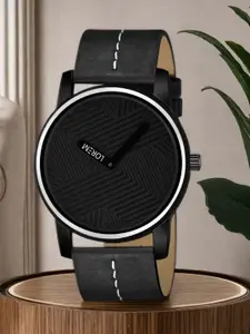 LOREM Men Patterned Dial & Straps Analogue Watch LR67-A