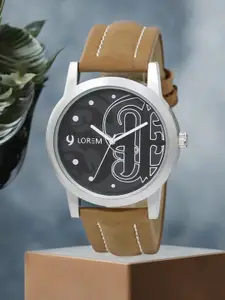 LOREM Men Printed Dial & Straps Analogue Watch LR14-A