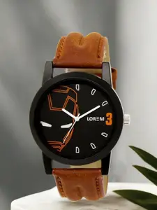 LOREM Men Printed Dial & Straps Analogue Watch-LR04-A