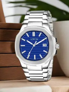 LOREM Men Dial & Stainless Steel Bracelet Style Straps Analogue Watch LR145-B
