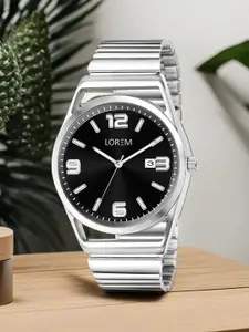 LOREM Men Dial & Stainless Steel Bracelet Style Straps Analogue Watch LR153-B