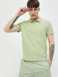 Forca by Lifestyle Men Solid Polo Collar T-shirt