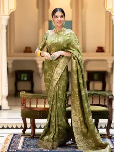 KALINI Woven Design Zari Banarasi Saree