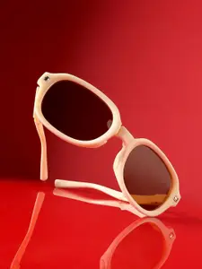 HAUTE SAUCE by  Campus Sutra Women Rectangle Sunglasses with Polarised Lens AW24_HSSG2583