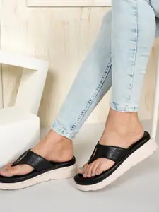 DressBerry Black Open Toe Comfort Heels