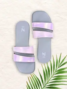 THE MADRAS TRUNK Women Printed Open Toe Flats