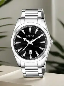 LOREM Men Dial & Stainless Steel Bracelet Style Straps Analogue Watch LR148-C