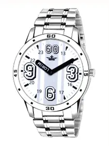 LOREM Men Printed Dial & Stainless Steel Bracelet Style Straps Analogue Watch-LR111-A
