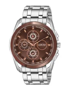 LOREM Men Dial & Stainless Steel Bracelet Style Straps Analogue Watch LR116-A