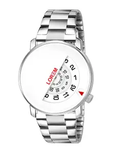 LOREM Men Dial & Stainless Steel Bracelet Style Straps Analogue Watch LR106-A