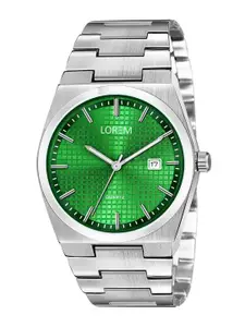 LOREM Men Dial & Stainless Steel Bracelet Style Straps Analogue Watch LR160-B
