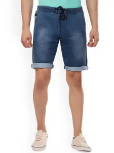 beevee Men Washed Denim Shorts